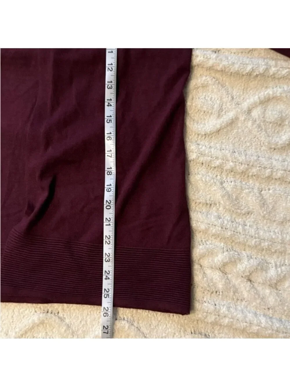 Evolution by Cyrus Ribbed Open Front Cardigan Burgundy Ancho Chili Red Medium